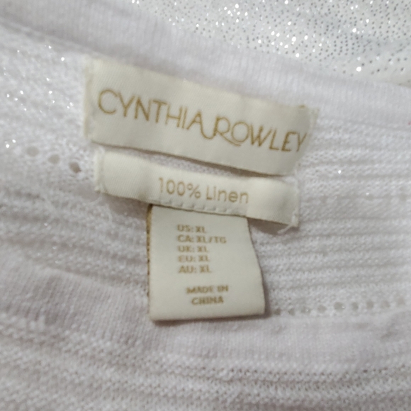 #39 Cynthia Rowley 100% Linen longsleeve - Picture 3 of 3